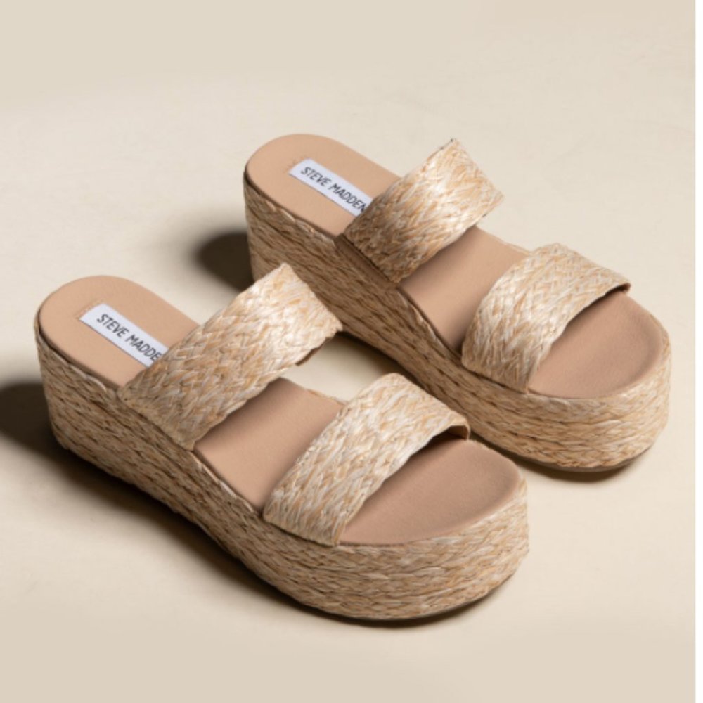 Steve Madden Jolted Wedge Sandal Size 8.5